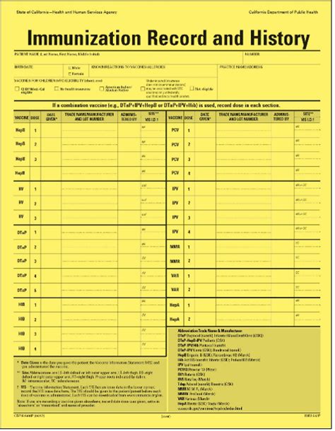 Search for your Immunization Record 